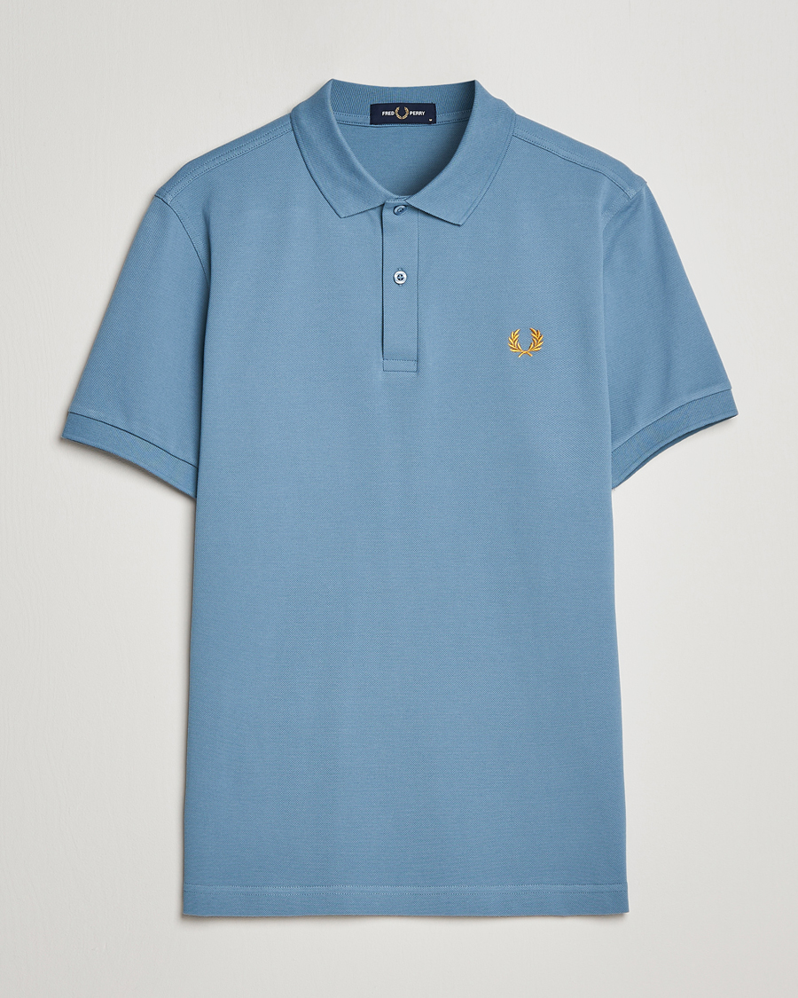 Herr | Pikéer | Fred Perry | Plain Polo Shirt Ash Blue
