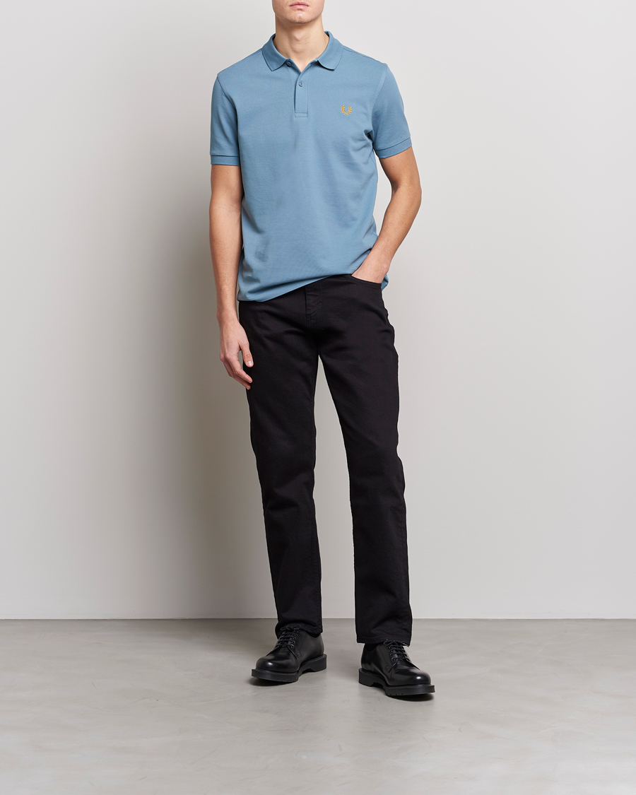 Herr | Pikéer | Fred Perry | Plain Polo Shirt Ash Blue