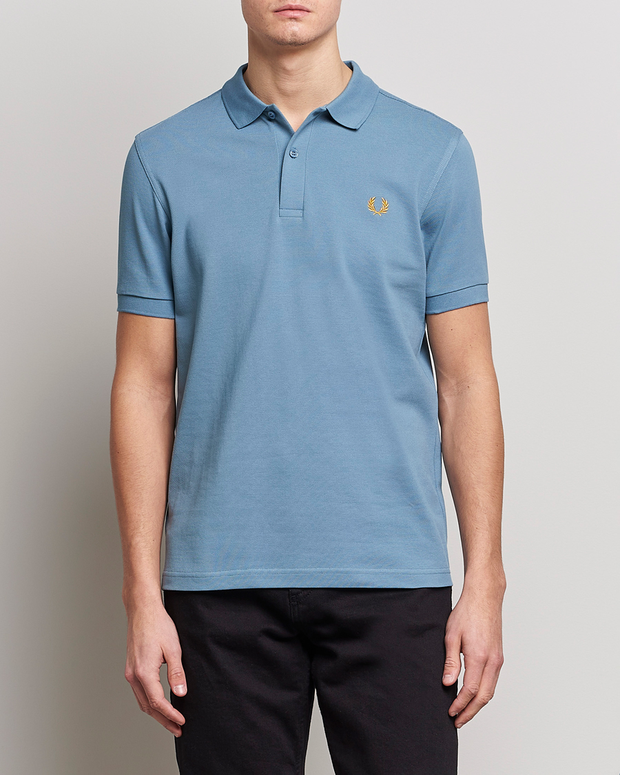Herr | Pikéer | Fred Perry | Plain Polo Shirt Ash Blue