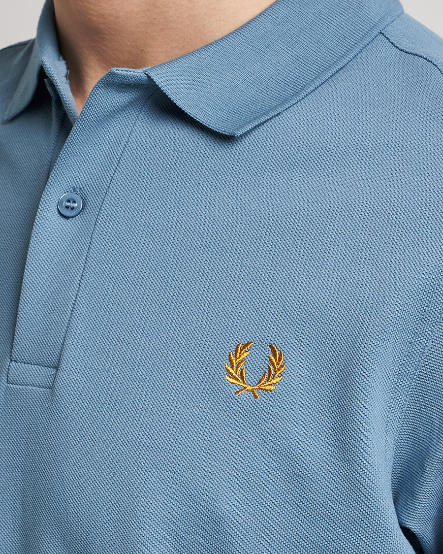 Herr | Pikéer | Fred Perry | Plain Polo Shirt Ash Blue