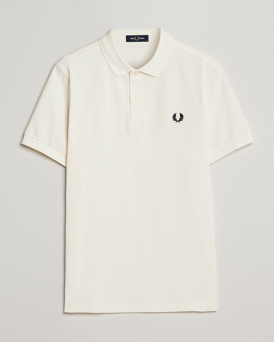 Herr | Pikéer | Fred Perry | Plain Polo Shirt Ecru