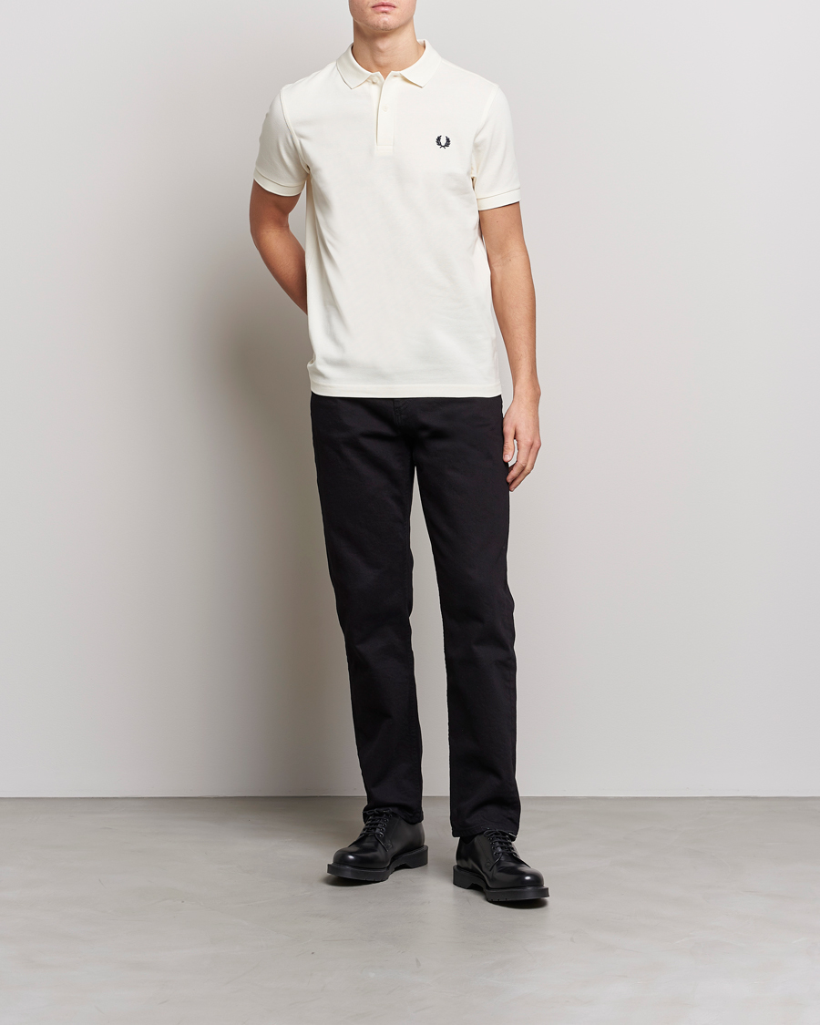 Herr | Pikéer | Fred Perry | Plain Polo Shirt Ecru