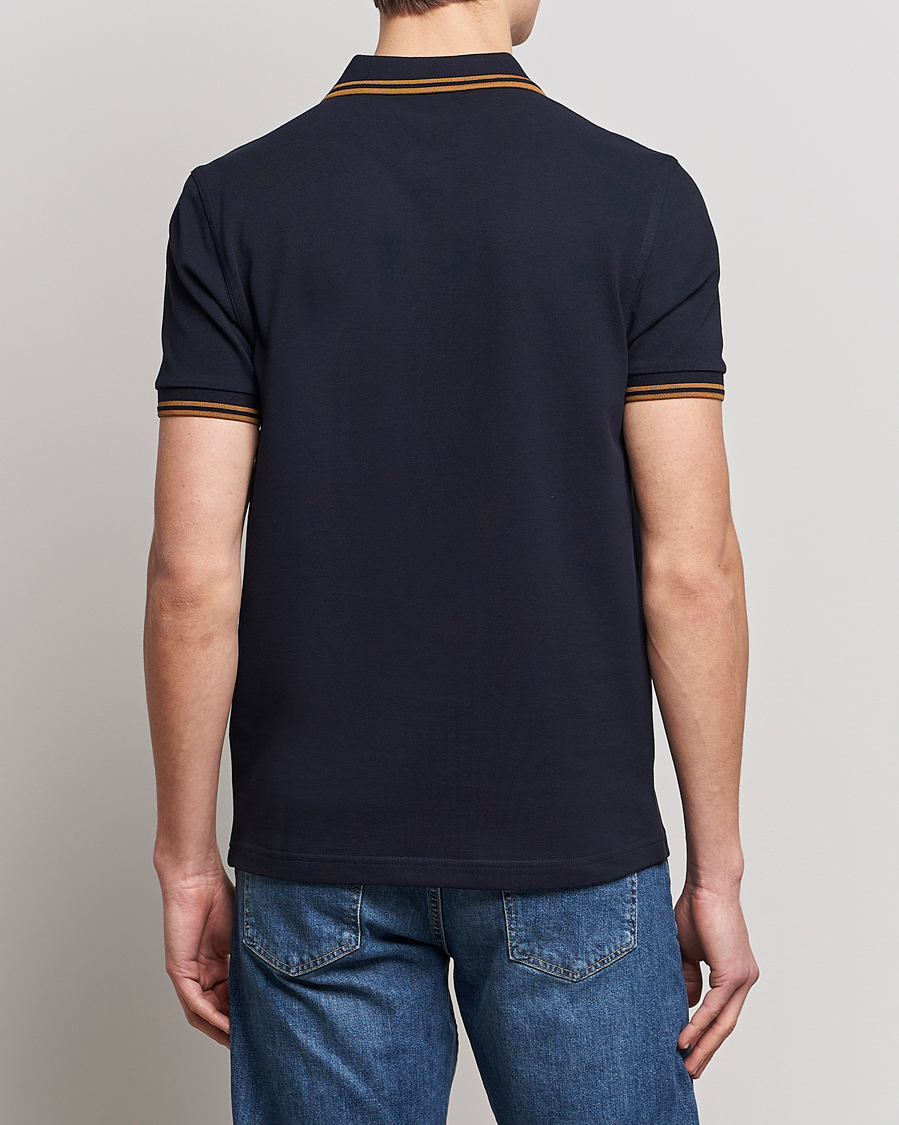 Herr | Pikéer | Fred Perry | Twin Tipped Polo Shirt Navy