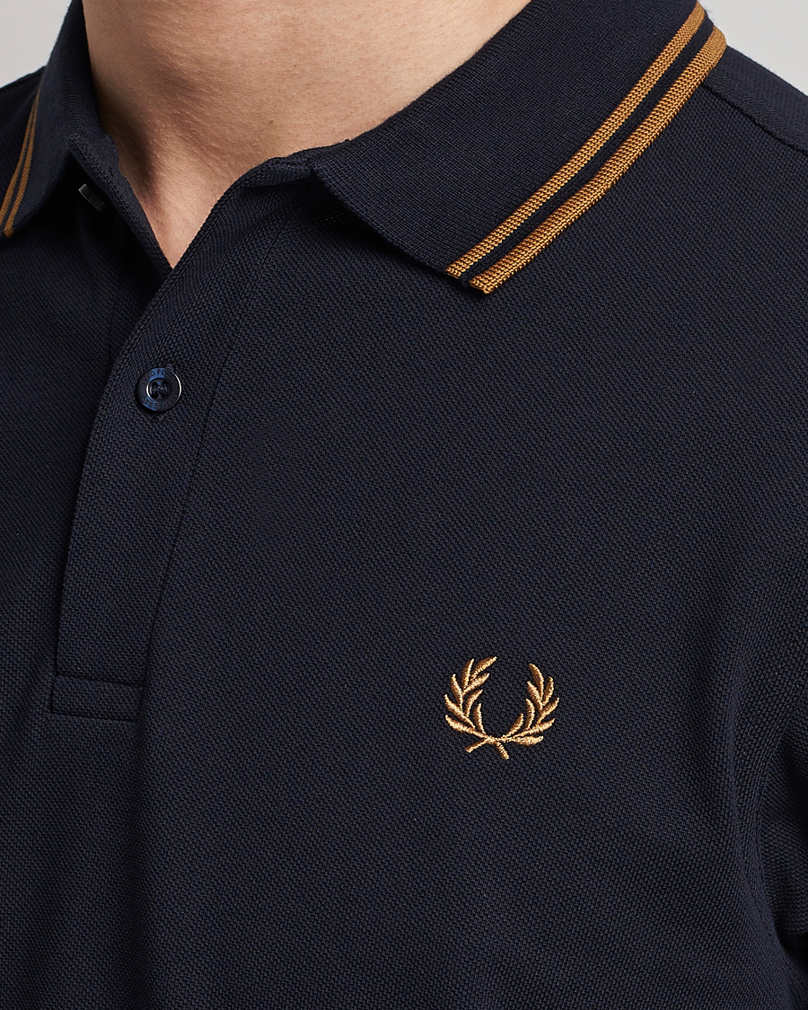 Herr | Pikéer | Fred Perry | Twin Tipped Polo Shirt Navy