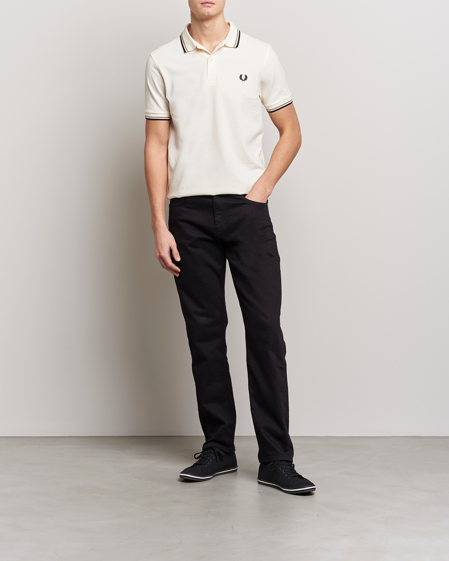 Herr | Pikéer | Fred Perry | Twin Tipped Polo Shirt Ecru