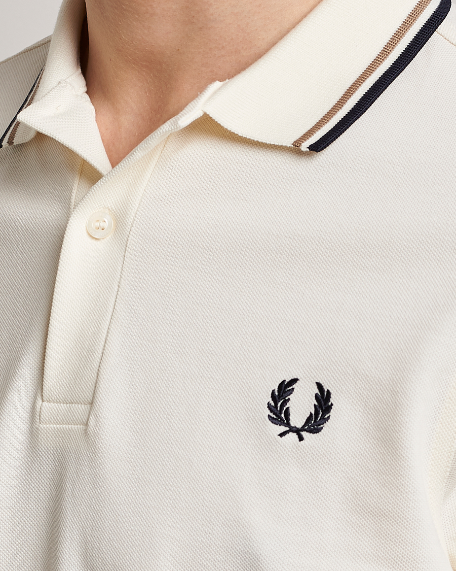 Herr | Pikéer | Fred Perry | Twin Tipped Polo Shirt Ecru