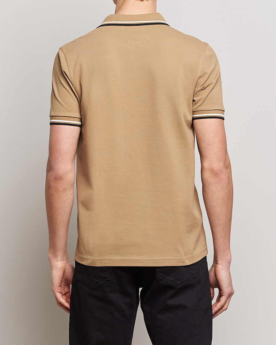 Herr | Pikéer | Fred Perry | Twin Tipped Polo Shirt Warm Stone