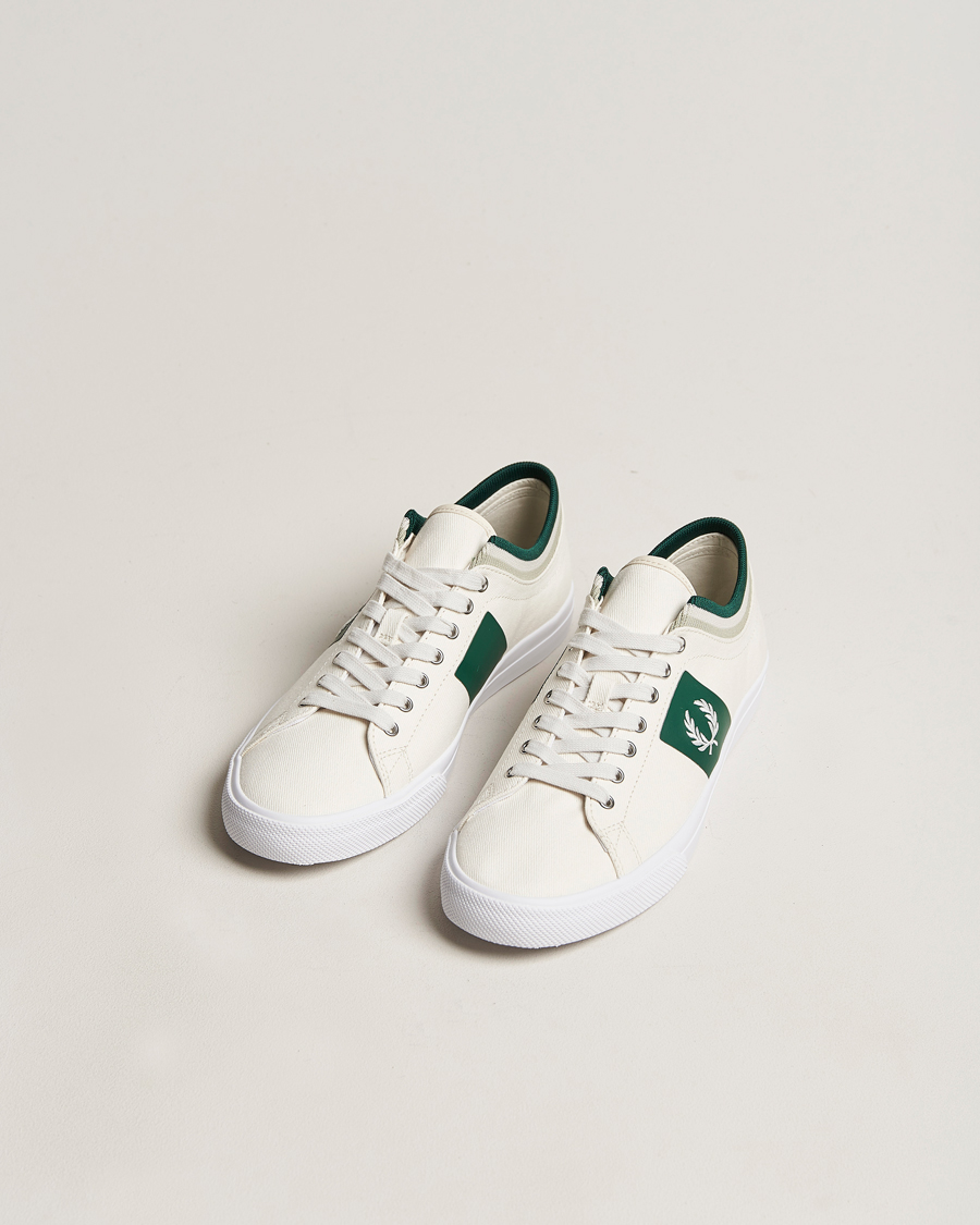 Herr | Sneakers | Fred Perry | Underspin Tipped Cuff Twill Sneaker Porcelain