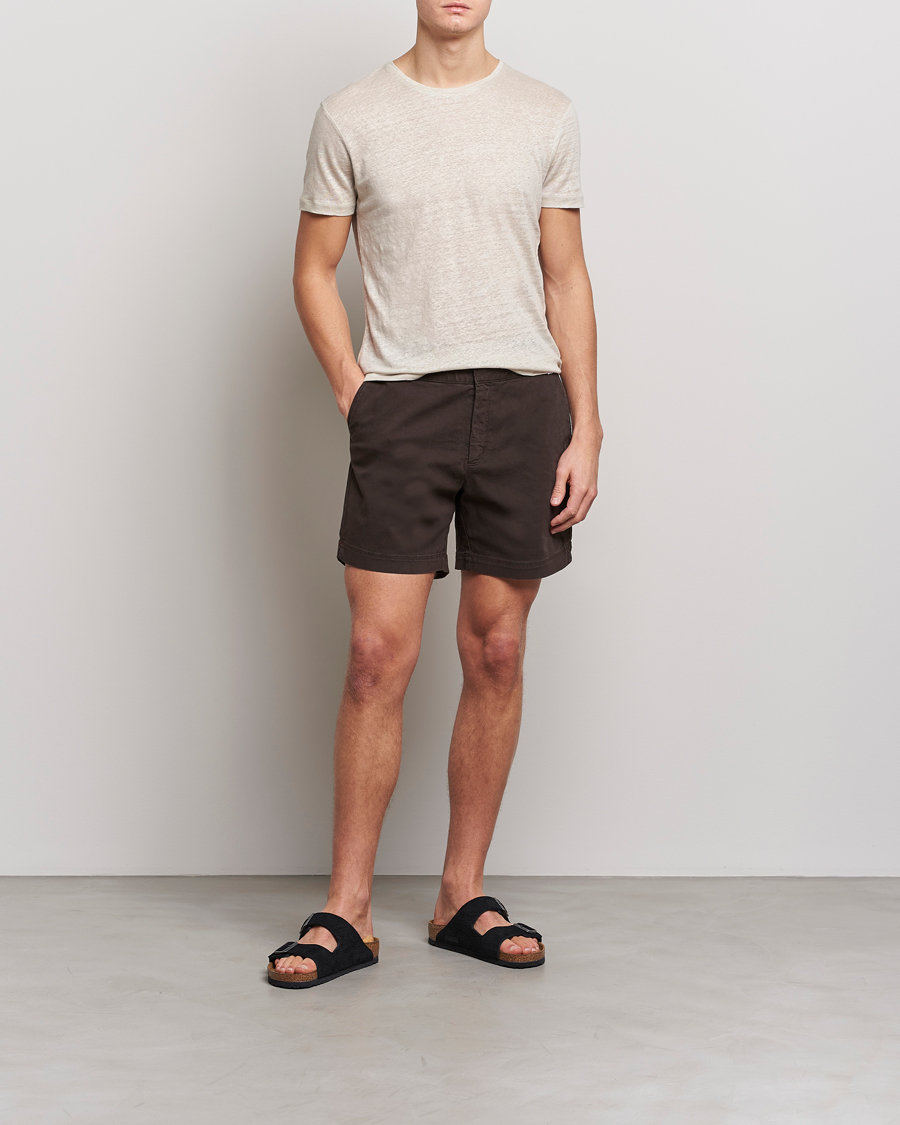 Herr | Shorts | Orlebar Brown | Bulldog Cotton Stretch Twill Shorts Truffle