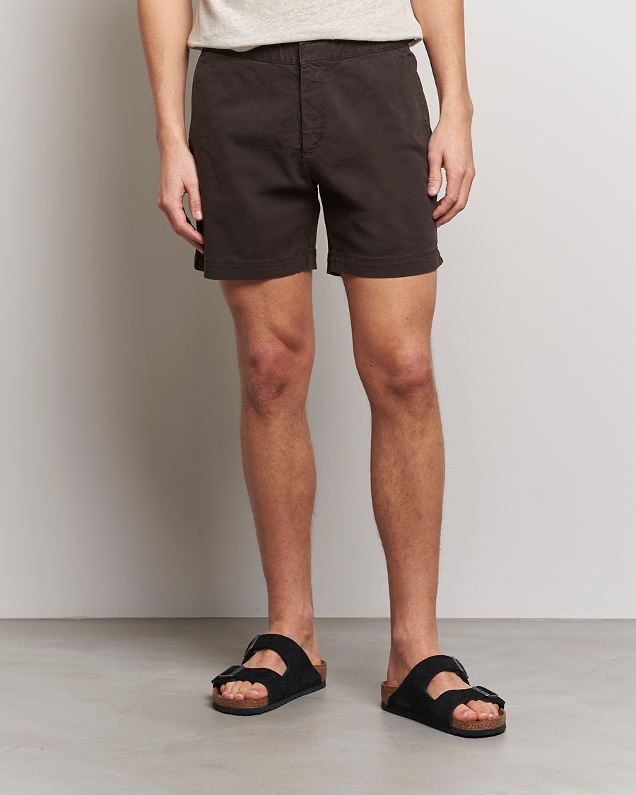 Herr | Shorts | Orlebar Brown | Bulldog Cotton Stretch Twill Shorts Truffle