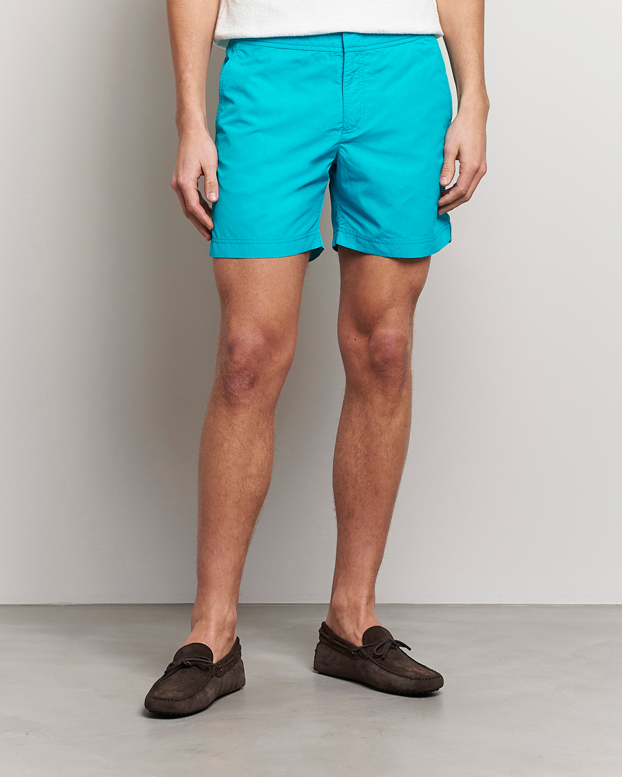 Herr | Badbyxor | Orlebar Brown | Bulldog II Medium Length Swim Shorts Crystal Sea