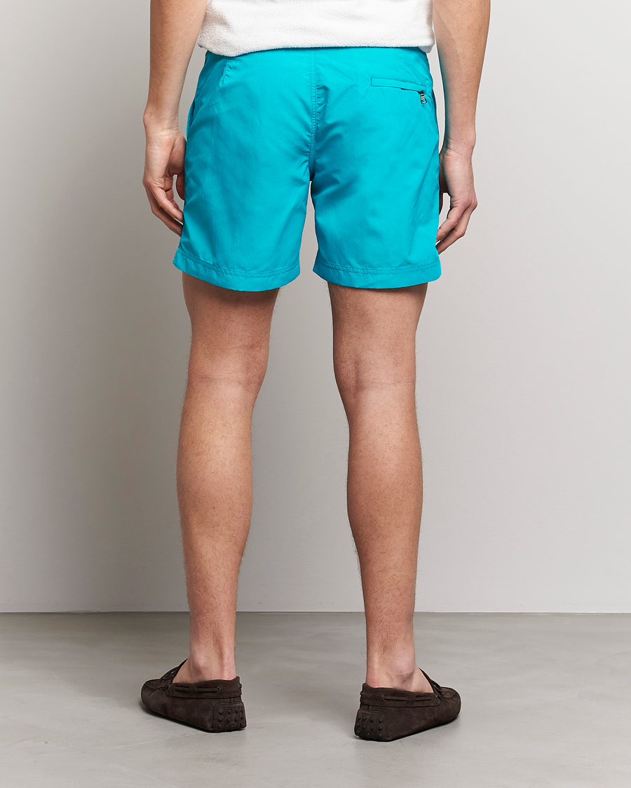 Herr | Badbyxor | Orlebar Brown | Bulldog II Medium Length Swim Shorts Crystal Sea