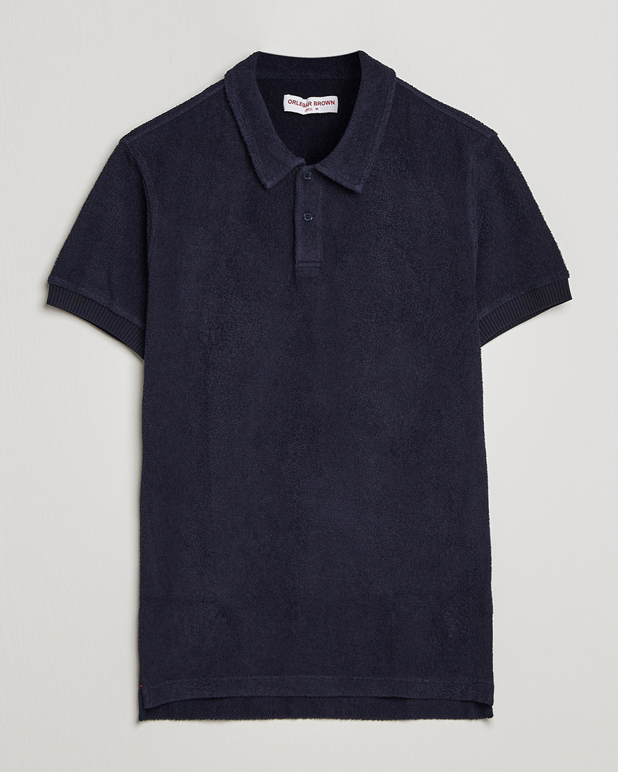 Herr | Pikéer | Orlebar Brown | Lorenzo Cotton Terry Polo Night Iris