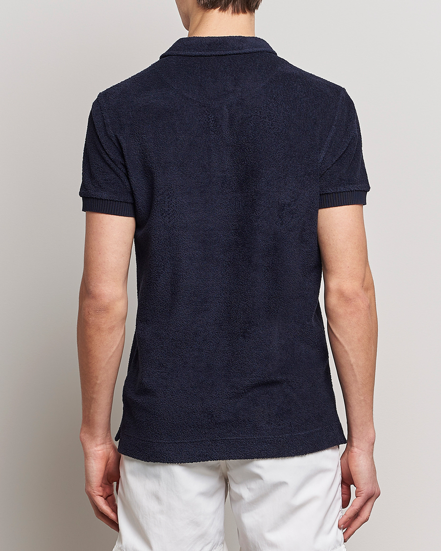 Herr | Pikéer | Orlebar Brown | Lorenzo Cotton Terry Polo Night Iris