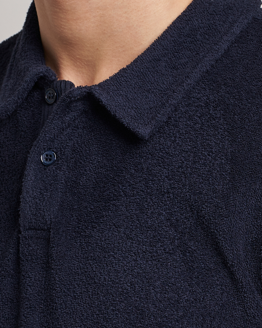 Herr | Pikéer | Orlebar Brown | Lorenzo Cotton Terry Polo Night Iris