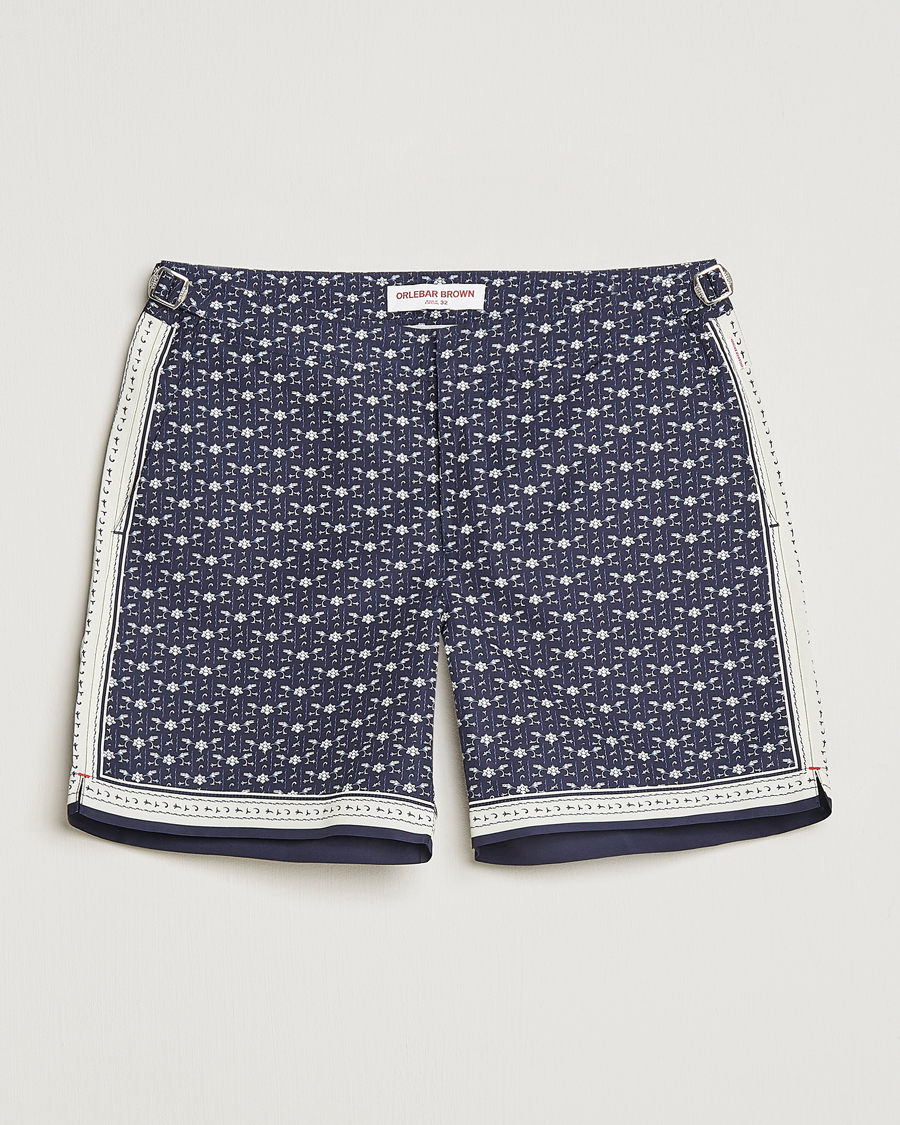 Herr | Badbyxor | Orlebar Brown | Bulldog Bandana Recycled Swimshorts Dark Sapphire