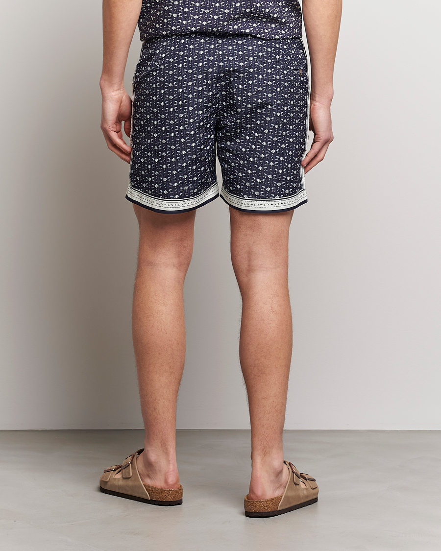 Herr | Badbyxor | Orlebar Brown | Bulldog Bandana Recycled Swimshorts Dark Sapphire