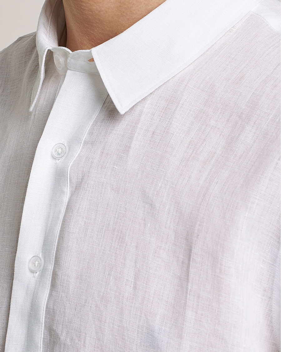 Herr | Skjortor | Orlebar Brown | Percy Smart Linen Shirt White