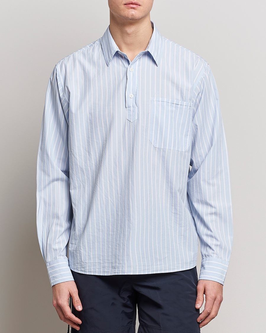 Herr | Skjortor | Orlebar Brown | Shanklin Relaxed Fit Overhead Shirt Serenity Blue