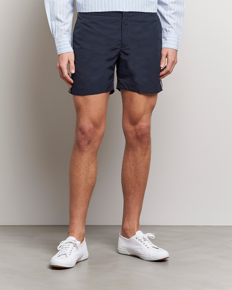 Herr | Badbyxor | Orlebar Brown | Bulldog Tape Insert Swimshorts Night Iris