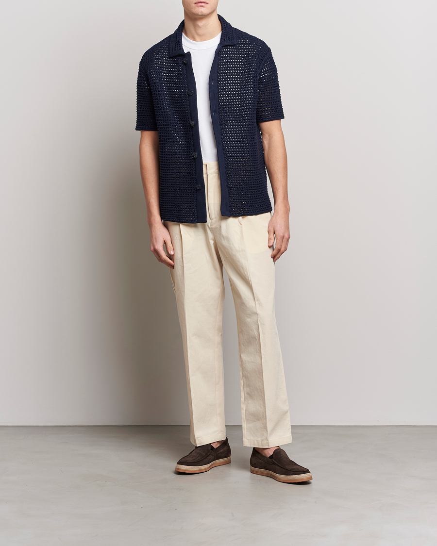 Herr | Byxor | Orlebar Brown | Beckworth Pleated Cotton Trousers Pebble