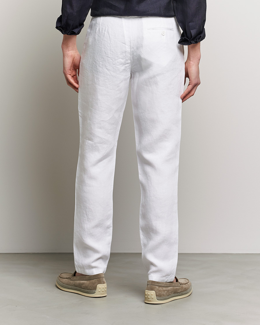 Herr | Byxor | Orlebar Brown | Griffon Linen Trousers White
