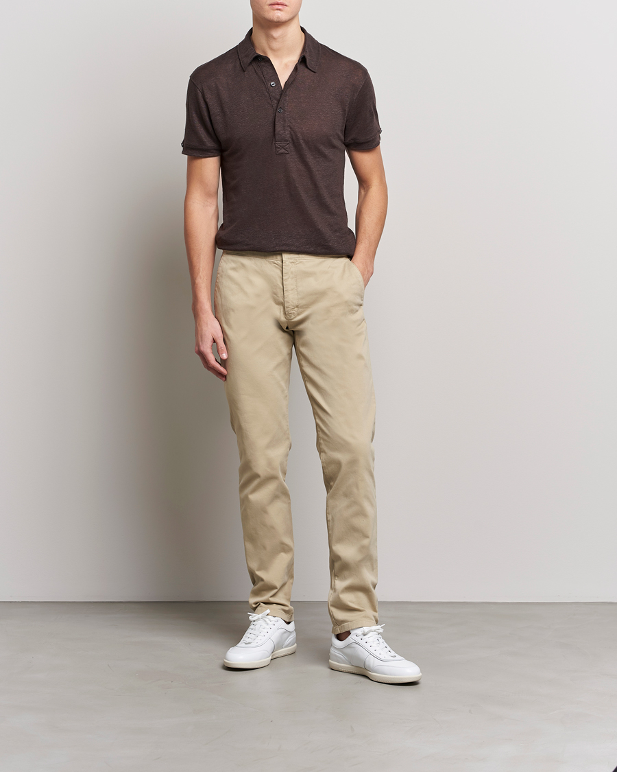 Herr | Pikéer | Orlebar Brown | Sebastian Linen Polo Truffle