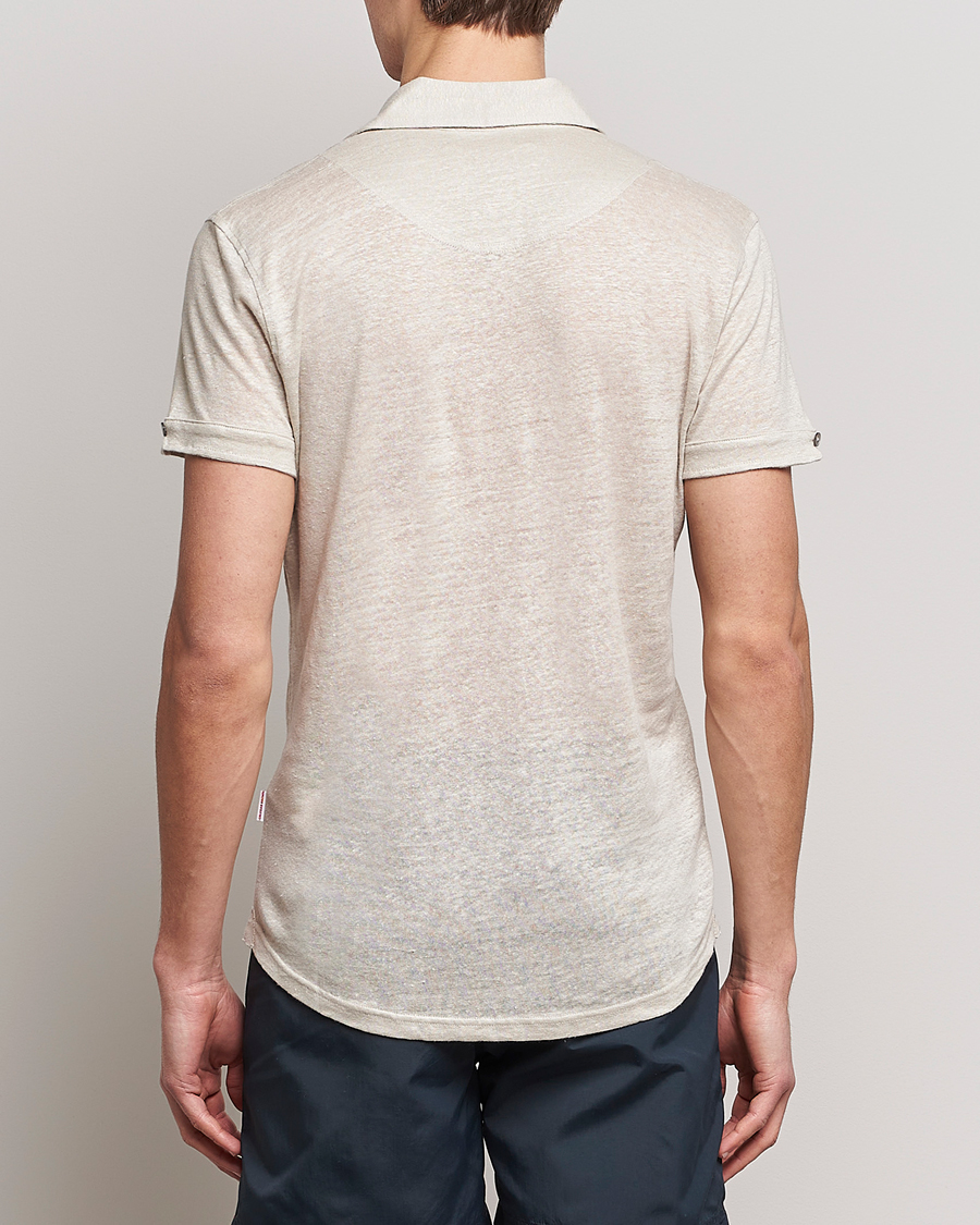 Herr | Pikéer | Orlebar Brown | Sebastian Linen Polo Pebble