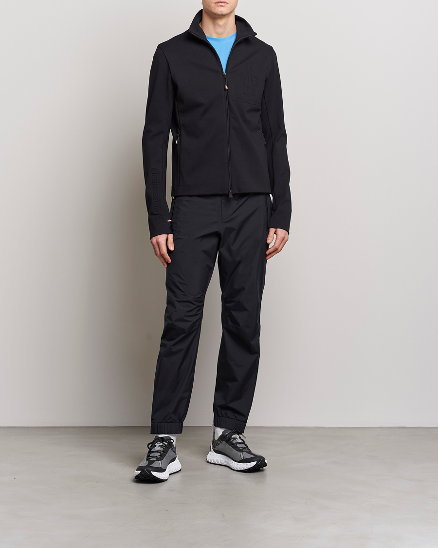 Herr | Tröjor | Moncler Grenoble | Embossed Full Zip Cardigan Black