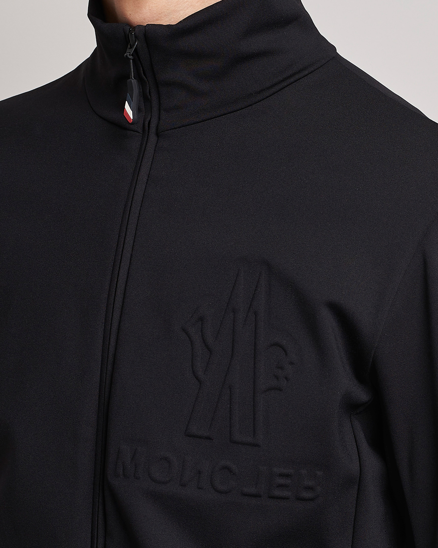 Herr | Tröjor | Moncler Grenoble | Embossed Full Zip Cardigan Black