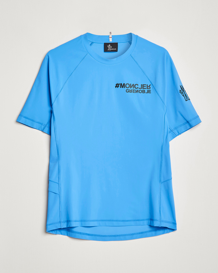 Herr | T-Shirts | Moncler Grenoble | Technical T-Shirt Light Blue