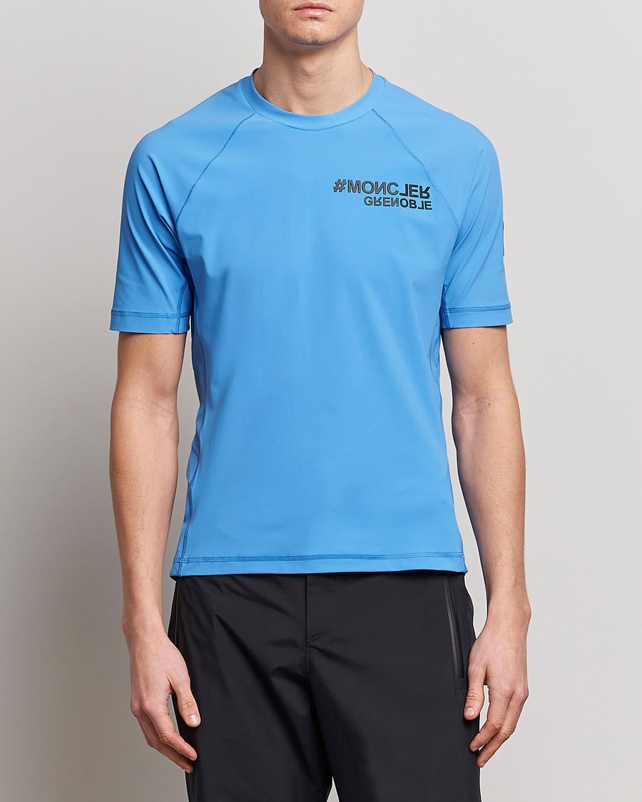 Herr | T-Shirts | Moncler Grenoble | Technical T-Shirt Light Blue