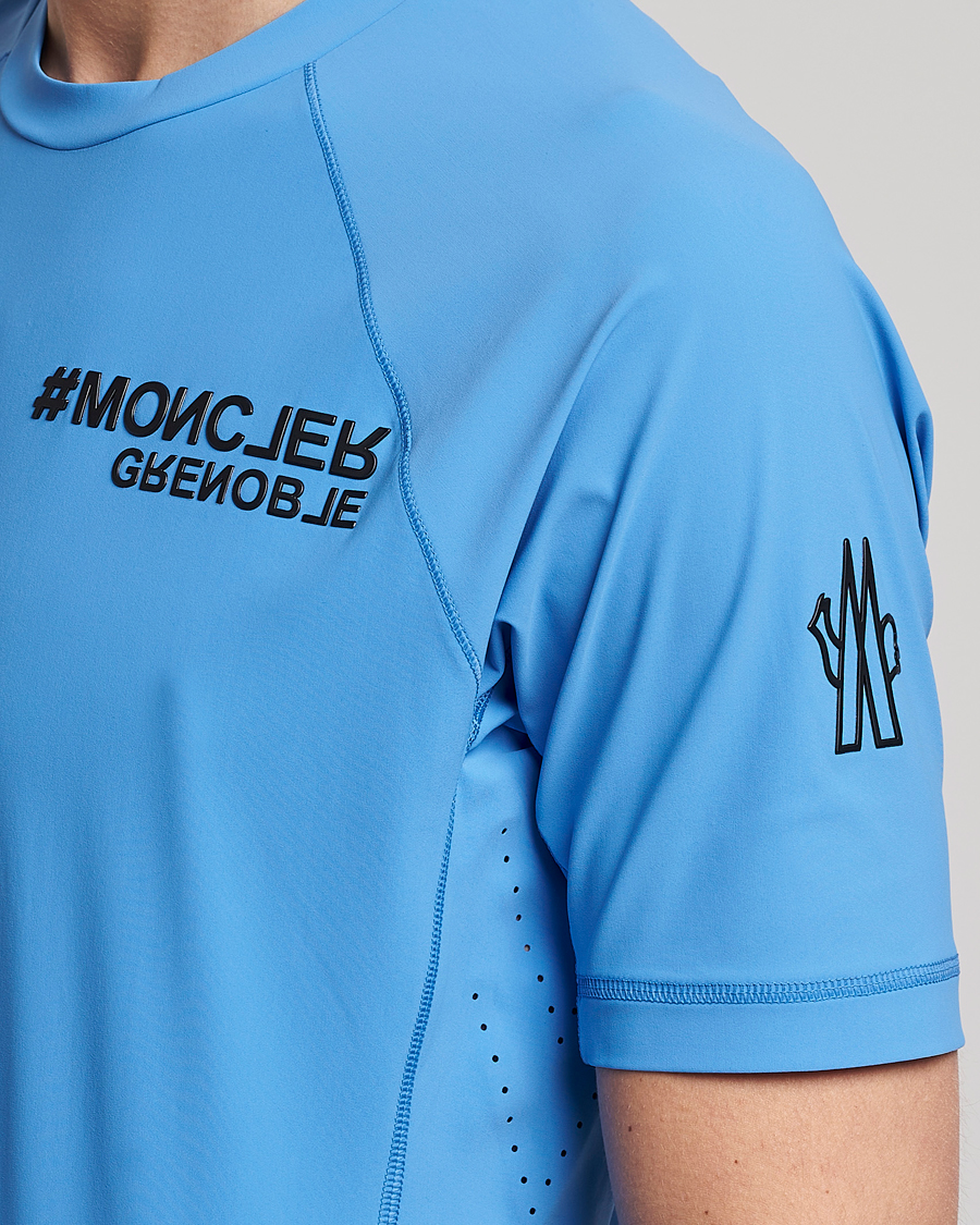 Herr | T-Shirts | Moncler Grenoble | Technical T-Shirt Light Blue