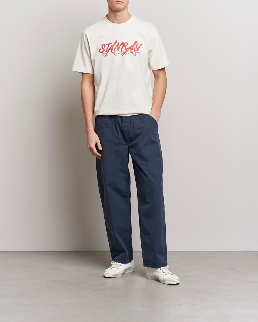 Herr | T-Shirts | Stan Ray | Running Crew Neck T-Shirt Natural