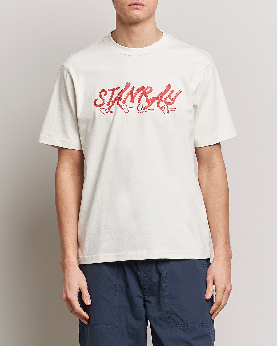 Herr | T-Shirts | Stan Ray | Running Crew Neck T-Shirt Natural