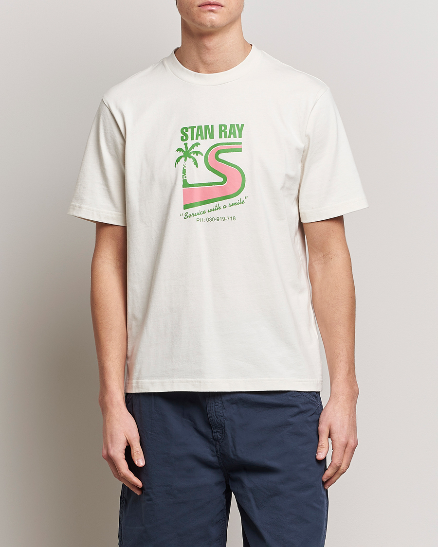 Herr | American Heritage | Stan Ray | Printed Crew Neck T-Shirt Natural