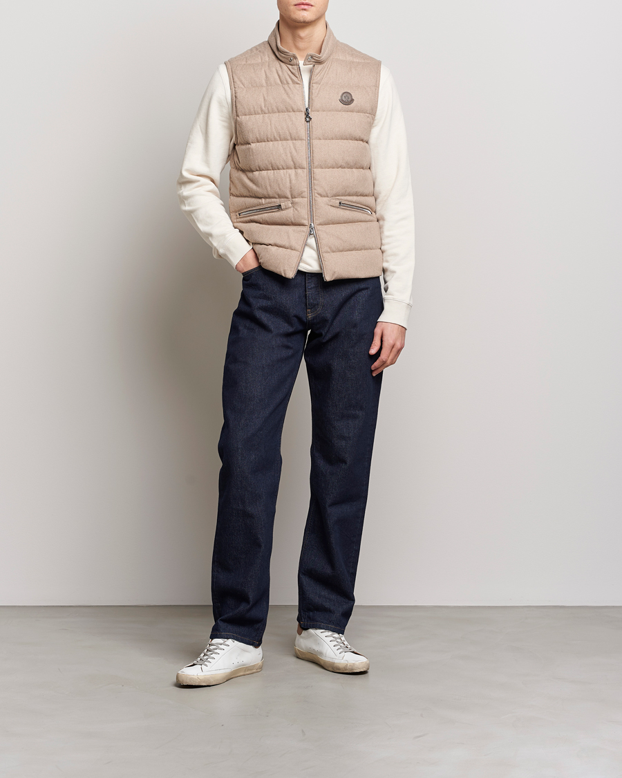 Herr | Västar | Moncler | Gallienne Flannel Vest Light Grey