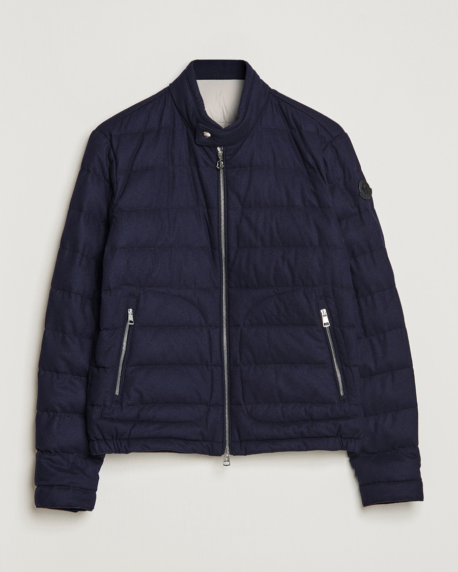 Herr | Jackor | Moncler | Acorus Flannel Jacket Navy