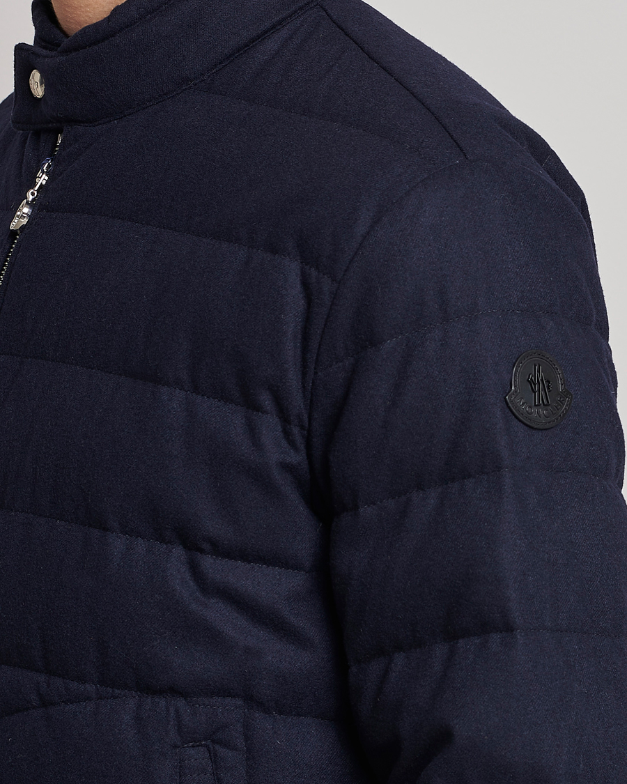 Herr | Jackor | Moncler | Acorus Flannel Jacket Navy