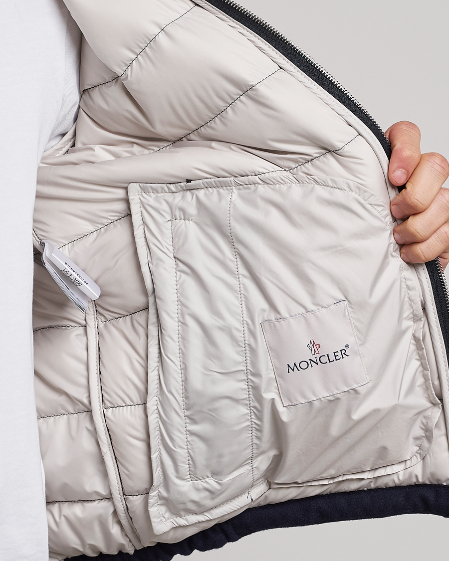 Herr | Jackor | Moncler | Acorus Flannel Jacket Navy