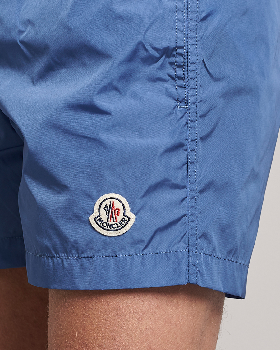 Herr | Badbyxor | Moncler | Nylon Swim Trunks Light Blue