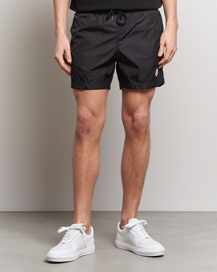 Herr | Luxury Brands | Moncler | Nylon Swim Trunks Black