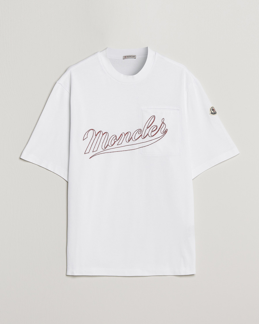 Herr | T-Shirts | Moncler | Signature T-Shirt White