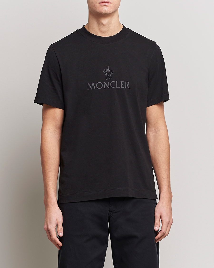 Herr | Kortärmade t-shirts | Moncler | Lettering T-Shirt Black