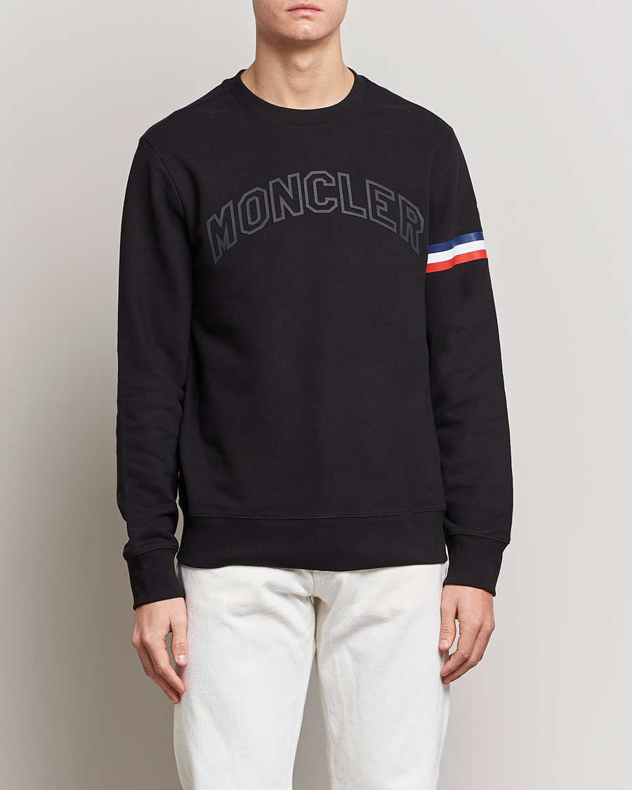 Herr | Sweatshirts | Moncler | Armband Logo Sweatshirt Black