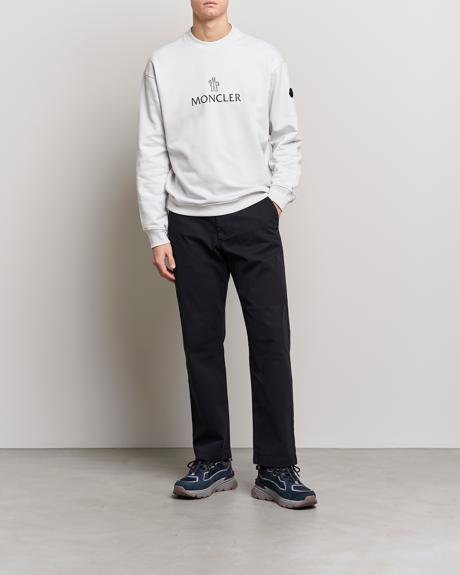 Herr | Tröjor | Moncler | Lettering Logo Sweatshirt White