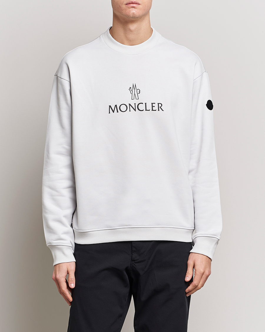Herr | | Moncler | Lettering Logo Sweatshirt White