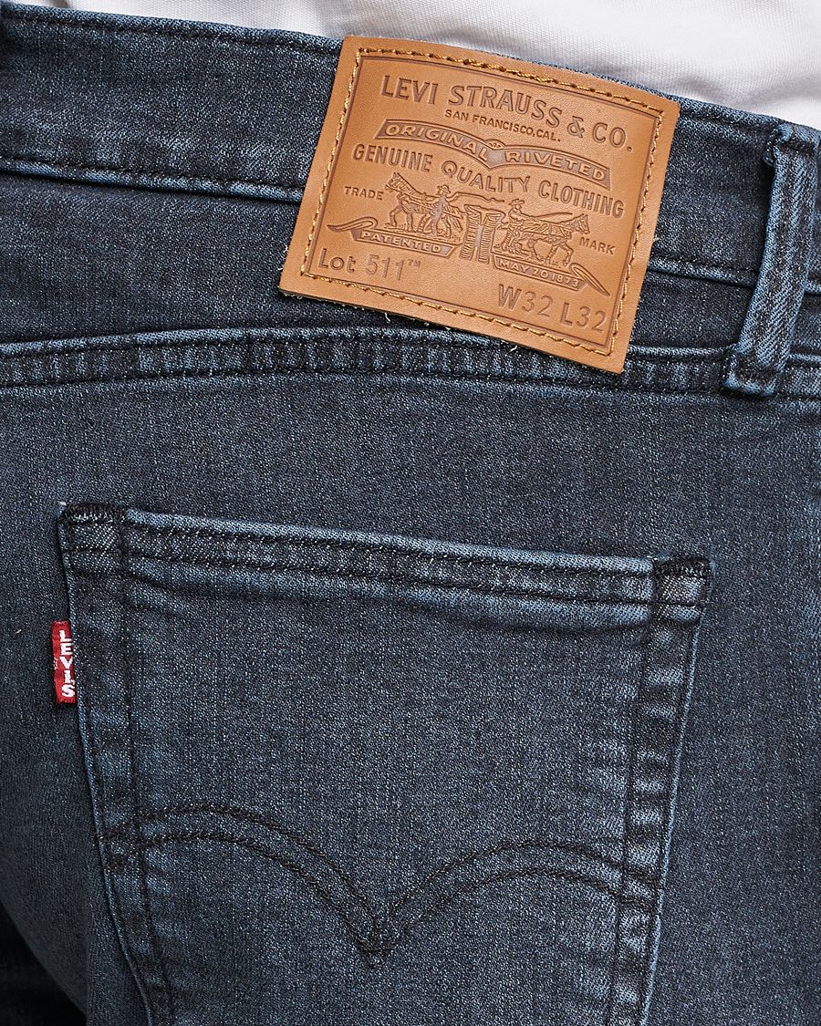Herr | Jeans | Levi's | 511 Slim Fit Stretch Jeans Richmond Blue Black