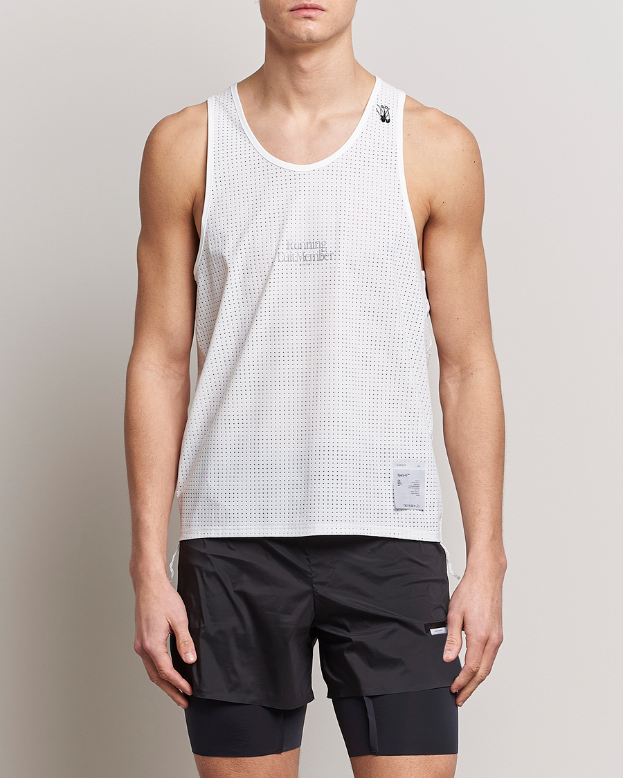 Herr | T-Shirts | Satisfy | Space-O Singlet White