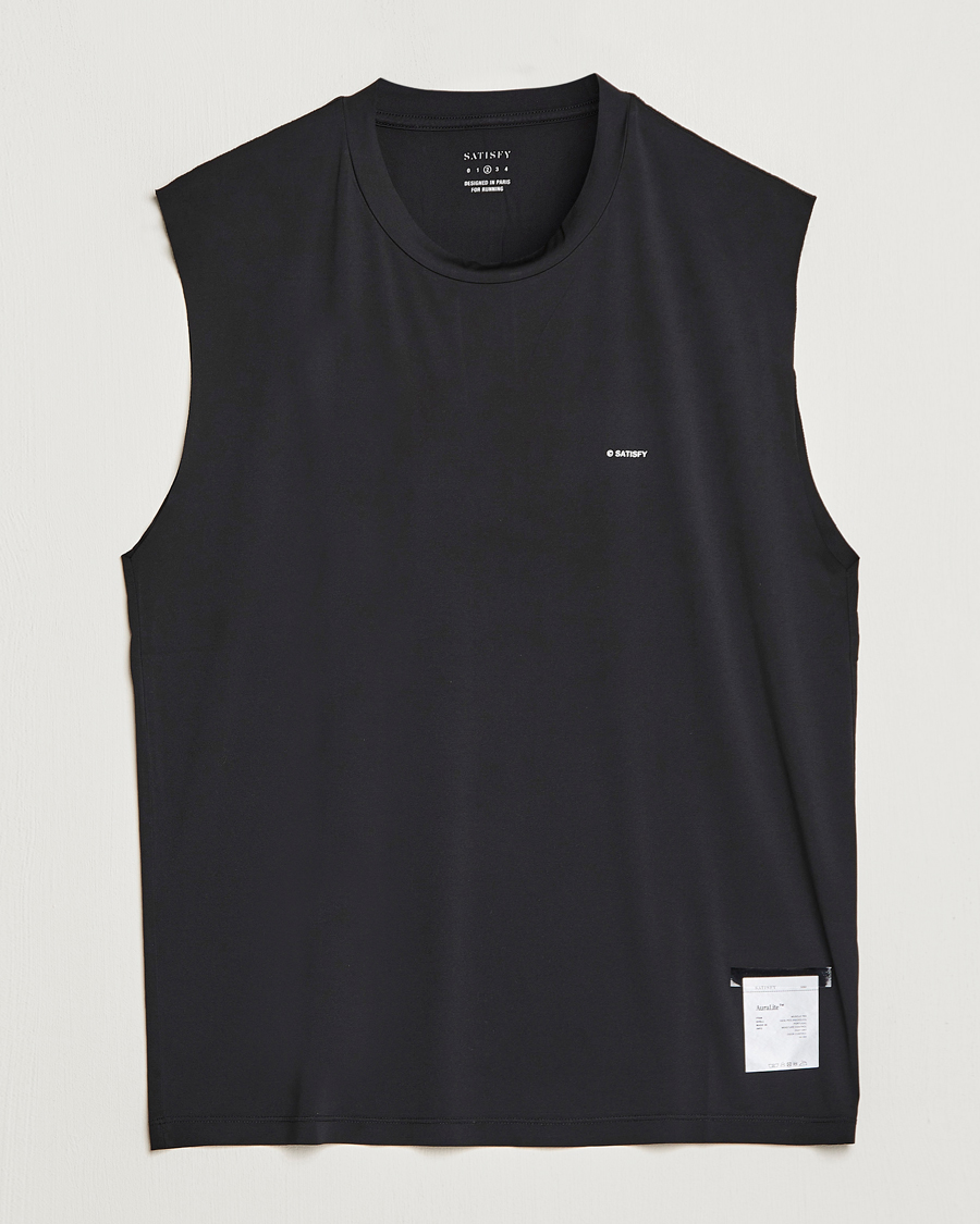 Herr | T-Shirts | Satisfy | AuraLIte Muscle Tee Black